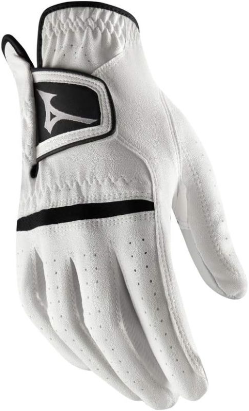 Mizuno Comp Men's Golf Glove - White/Black (Size: Large, Right Hand)