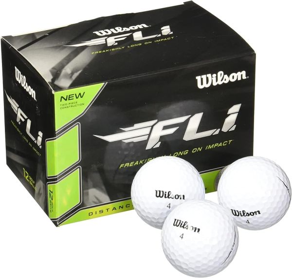 WILSON Staff F.L.I. Golf Balls - Maximum Distance Pack (12 Balls)