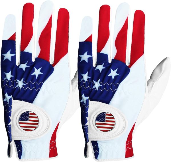 FINGER TEN Men's Golf Gloves - Left Hand Orientation - 2 Pack