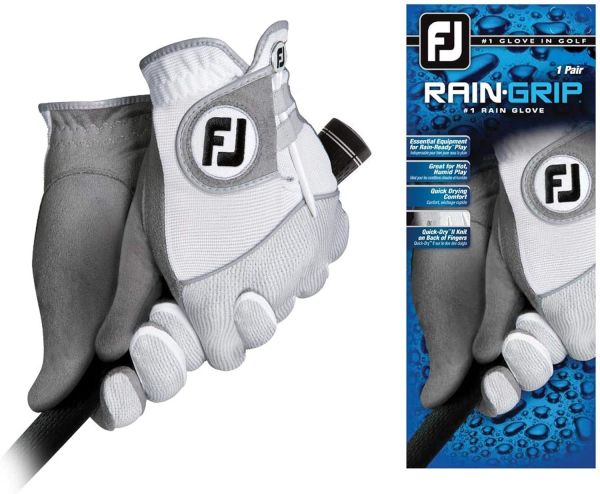 FootJoy Men's RainGrip Golf Gloves, Pair
