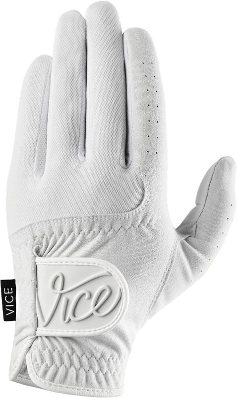 Vice Duro Golf Glove, White Lightning