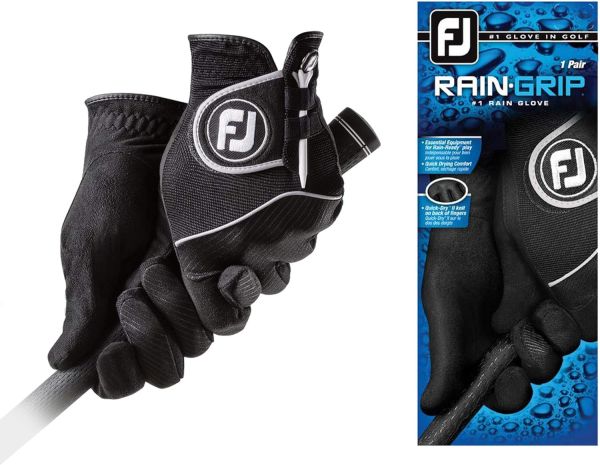 FootJoy Men's RainGrip Golf Gloves, Pair